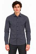 Camicia Uomo in Cotone Microfantasia 