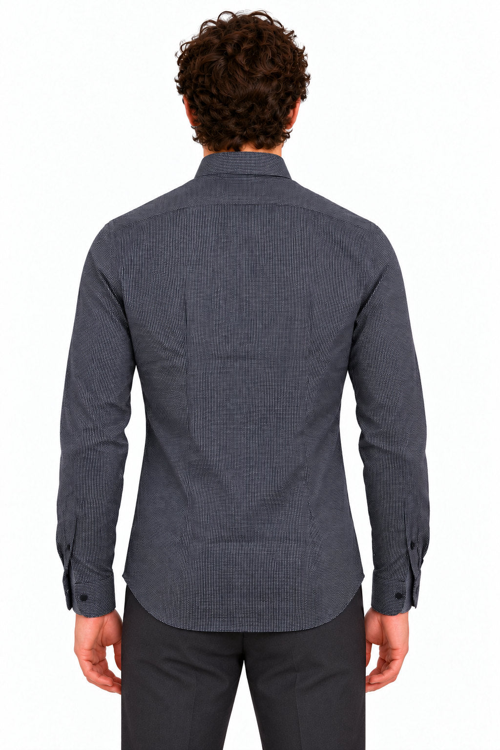 Camicia Uomo in Cotone Microfantasia 