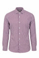 Camicia uomo in cotone bastoncino a righe