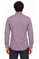 Camicia uomo in cotone bastoncino a righe 