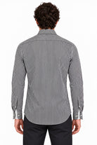 Camicia uomo in cotone bastoncino a righe 