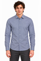 Camicia Uomo in Cotone Microfantasia 