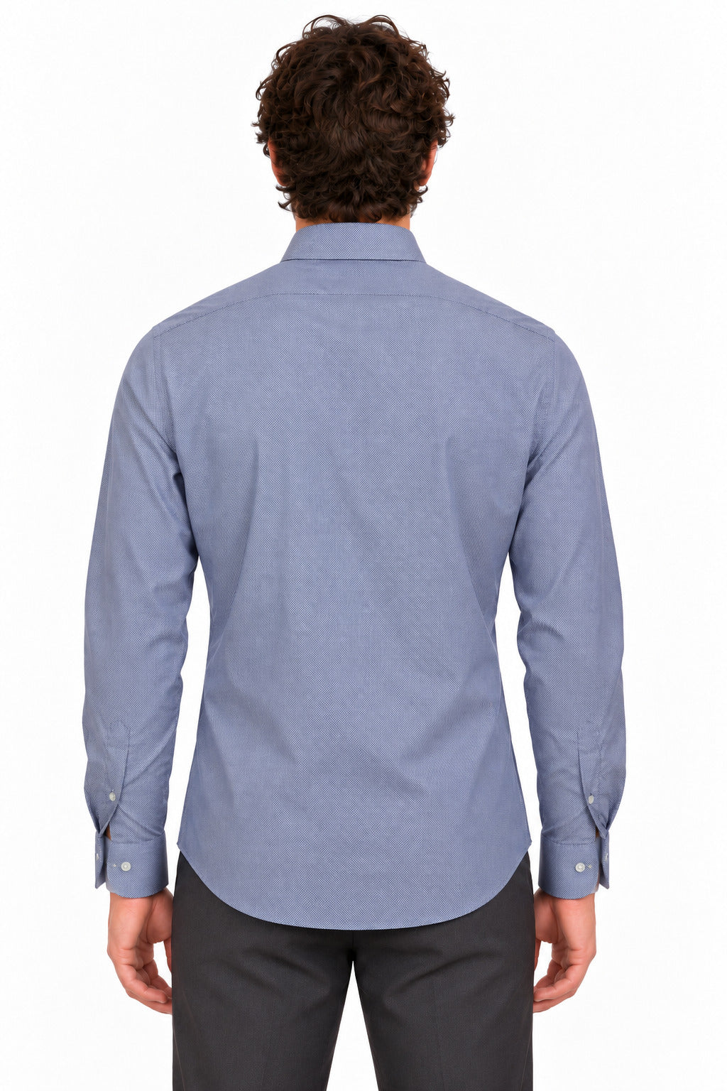 Camicia Uomo in Cotone Microfantasia 