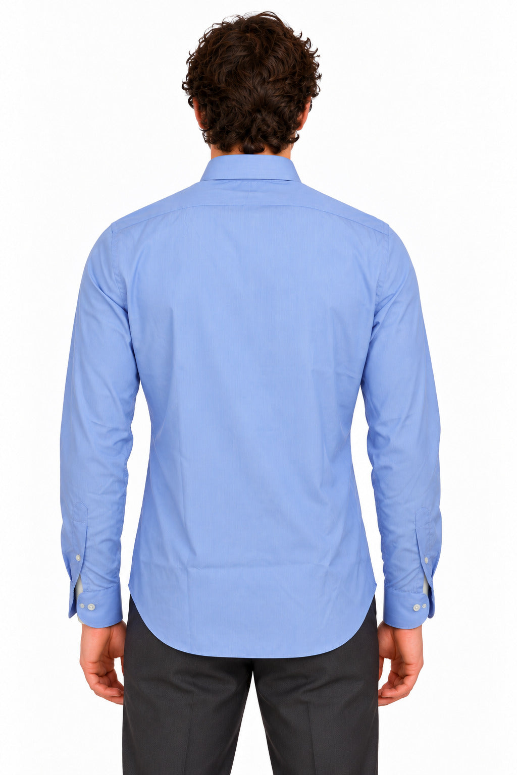 Camicia uomo in cotone unito 