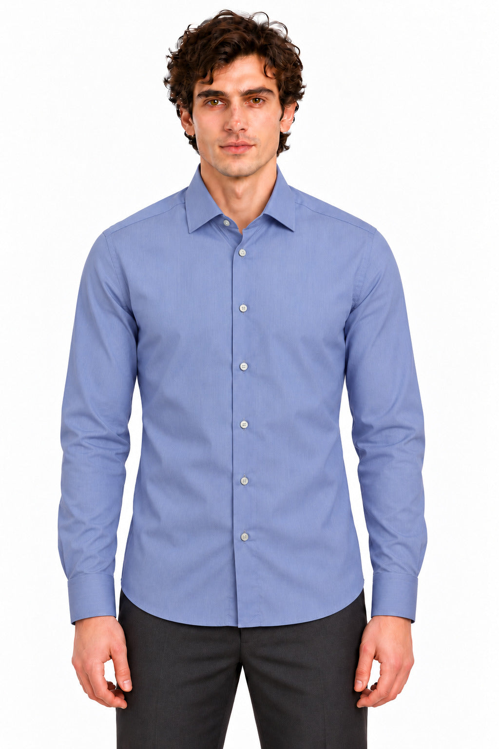 Camicia in cotone microriga 