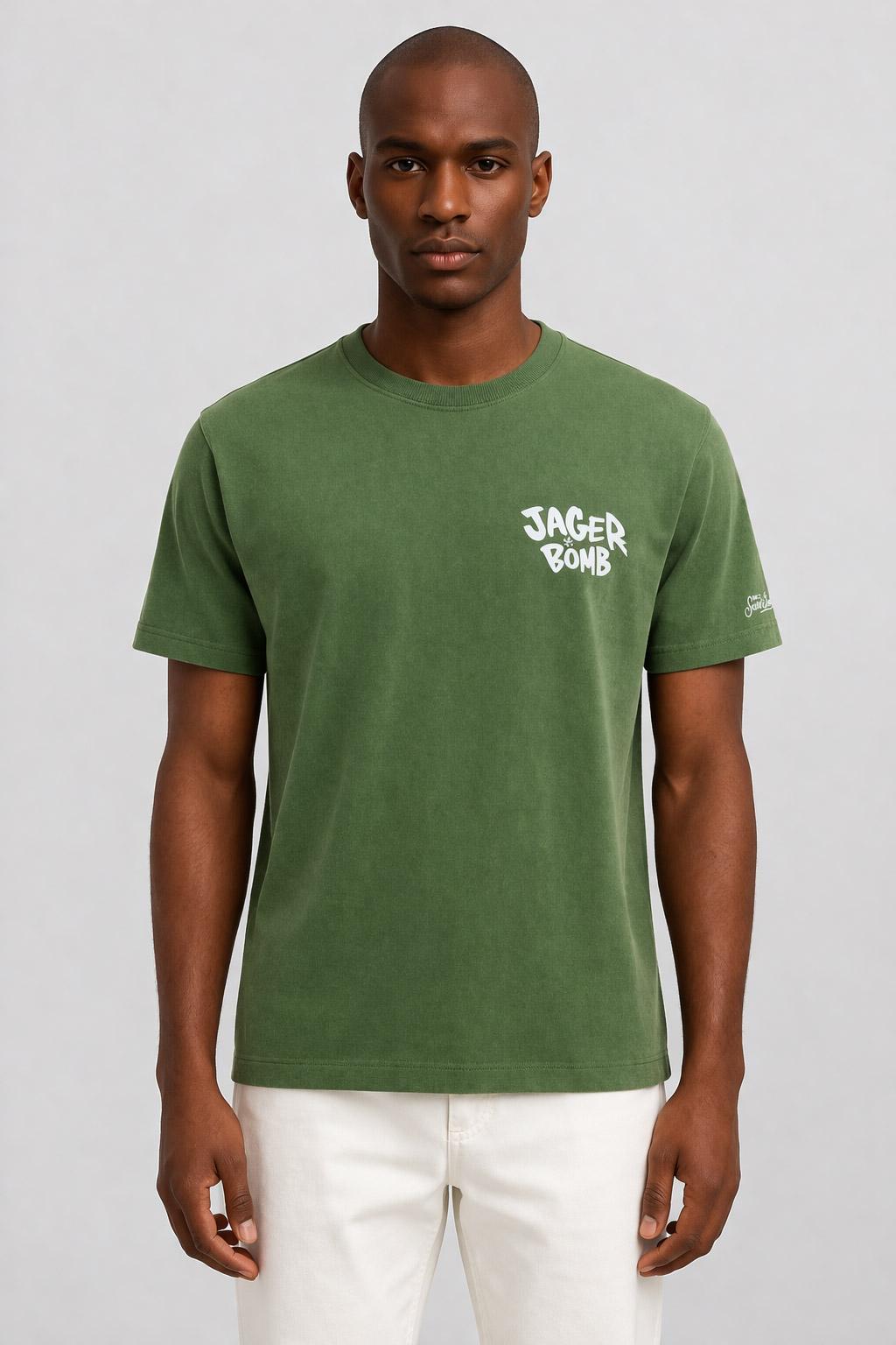 Tshirt Uomo in Cotone con Stampa Crypto Puppets 