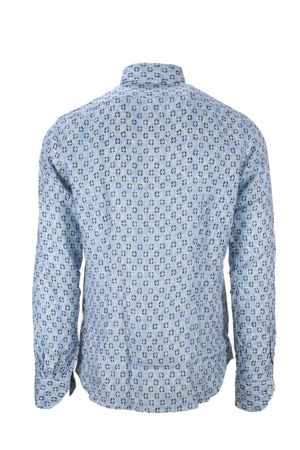 Camicia in lino fantasia 