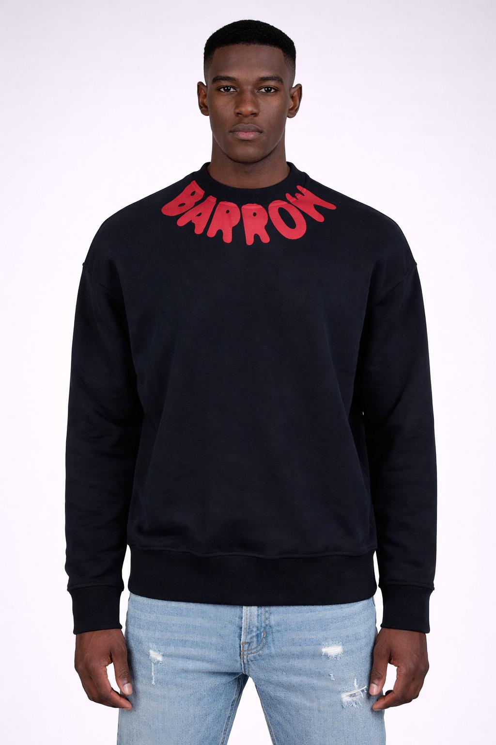 Felpa Uomo con Logo lettering sul Collo 