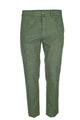 Pantalone chino tasche america in cotone e lino