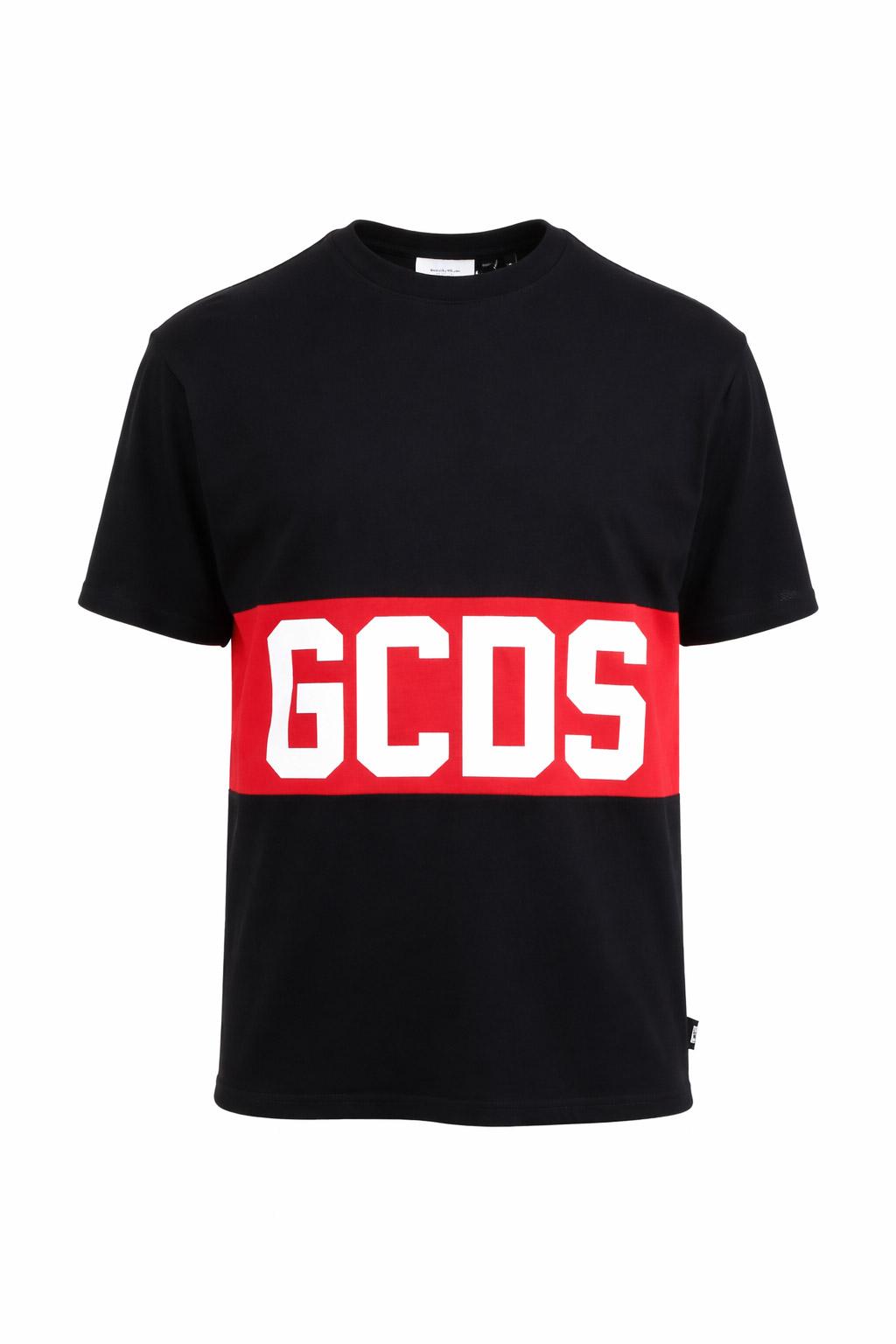 T-Shirt mezza manica Uomo Banda Logata Fronte Retro 