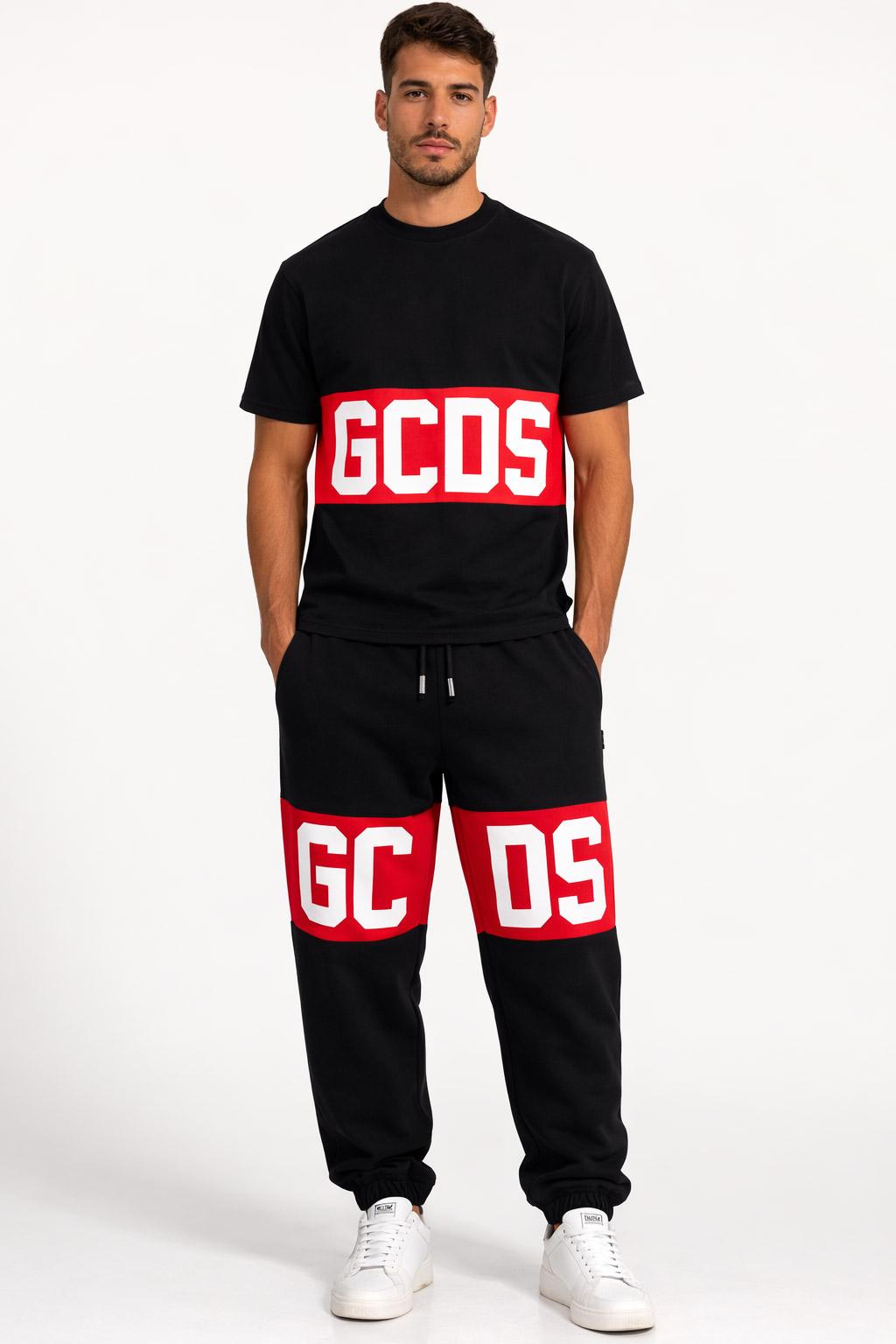 Pantalone Felpa Uomo con Banda Logata 