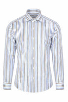 Camicia Uomo a Righe Multicolor in Cotone 