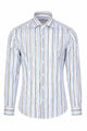 Camicia Uomo a Righe Multicolor in Cotone