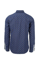 Camicia manica lunga cotone fantasia washed 