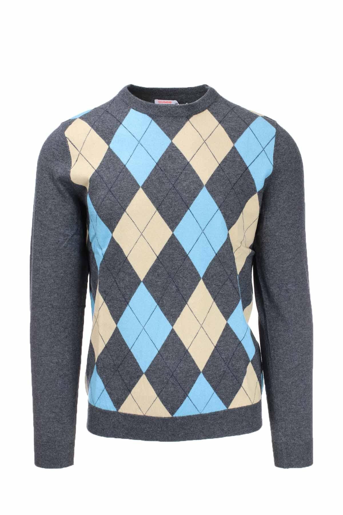 Pullover girocollo rombi 