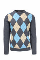 Pullover girocollo rombi 