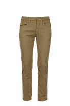 Pantalone 5 tasche in cotone goffrato. 
