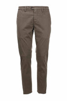 Pantalone chino in raso di cotone stretch 