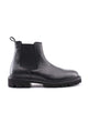 Hammered leather Chelsea boots