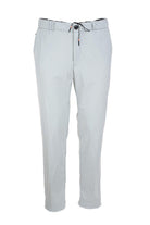 Pantalone chino in tessuto tecnico con coulisse 