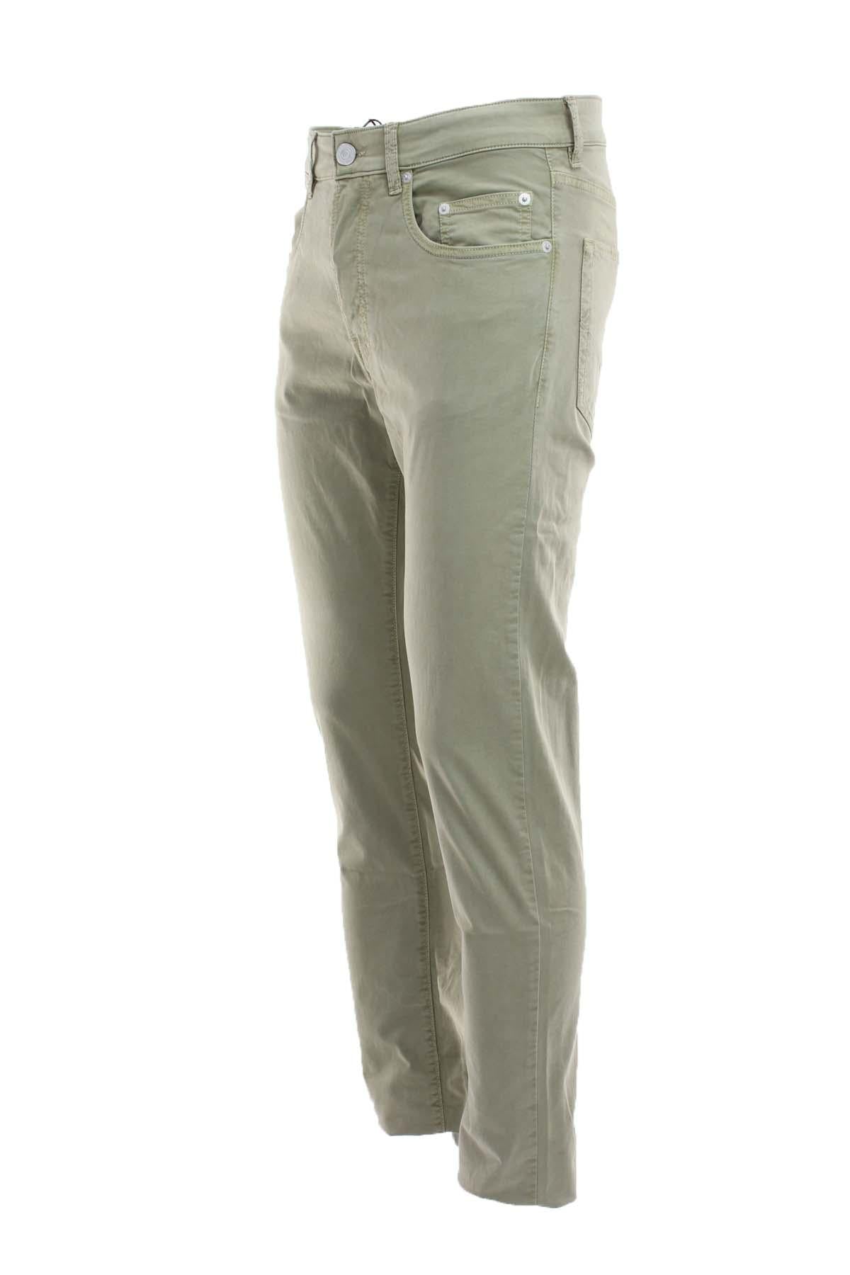 Pantalone in raso cotone 5 tasche 