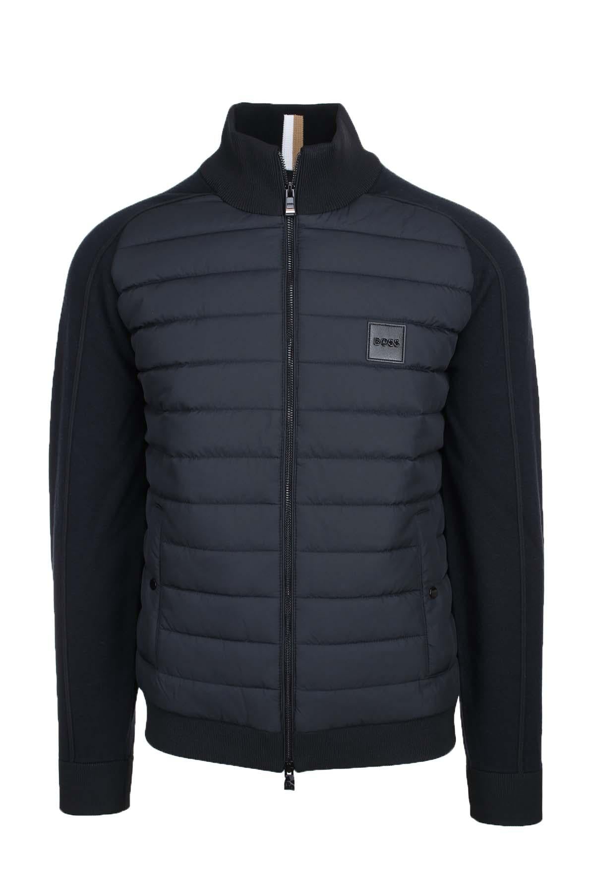 Giubbotto bitessuto con trapunta orizzontale 