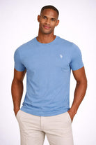 T-Shirt Uomo Cotone con logo ricamato 