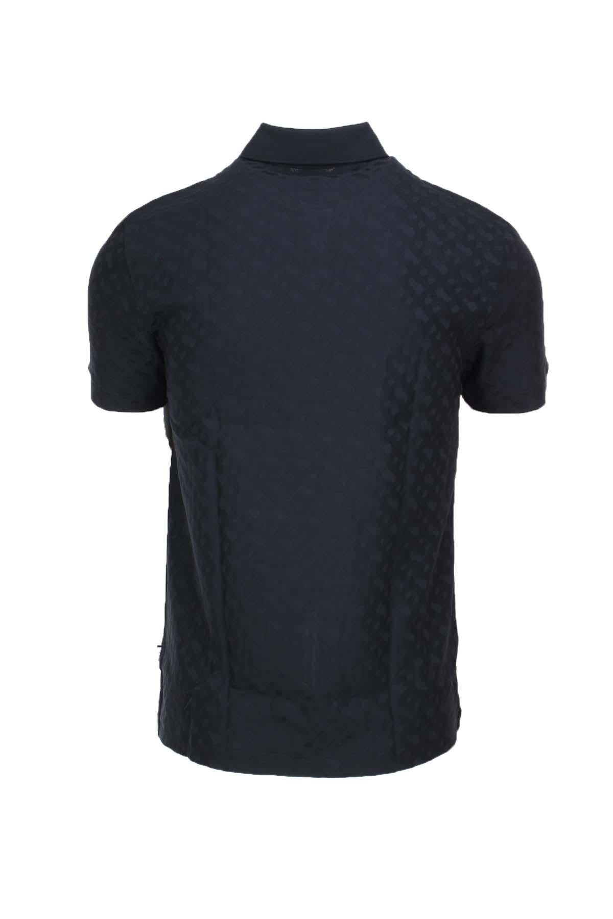 Polo mezza manica con monogrammi Boss 