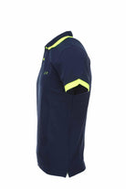 Polo mezza manica piquet bordi fluo 
