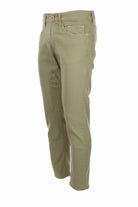 Pantalone 5 tasche in cotone con toppa 