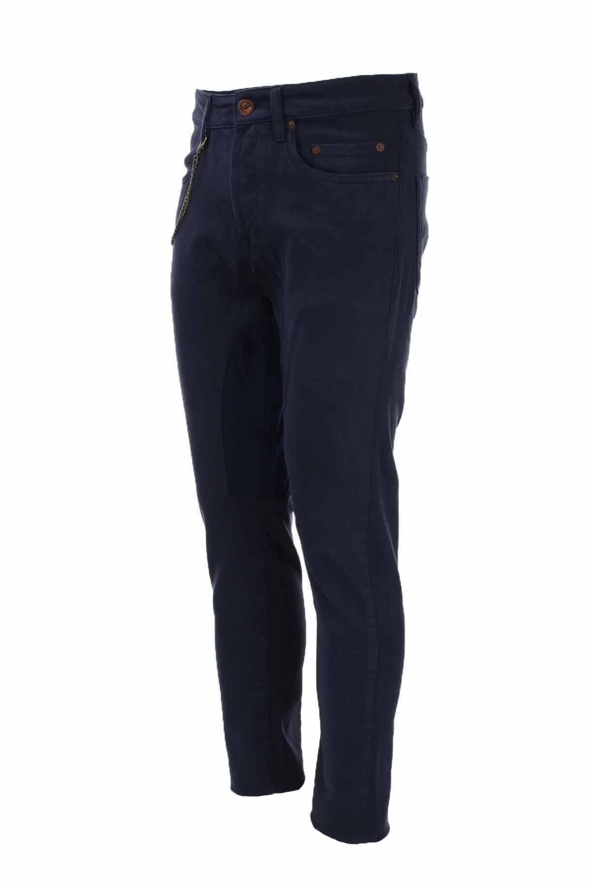 Pantalone 5 tasche in cotone armaturato 