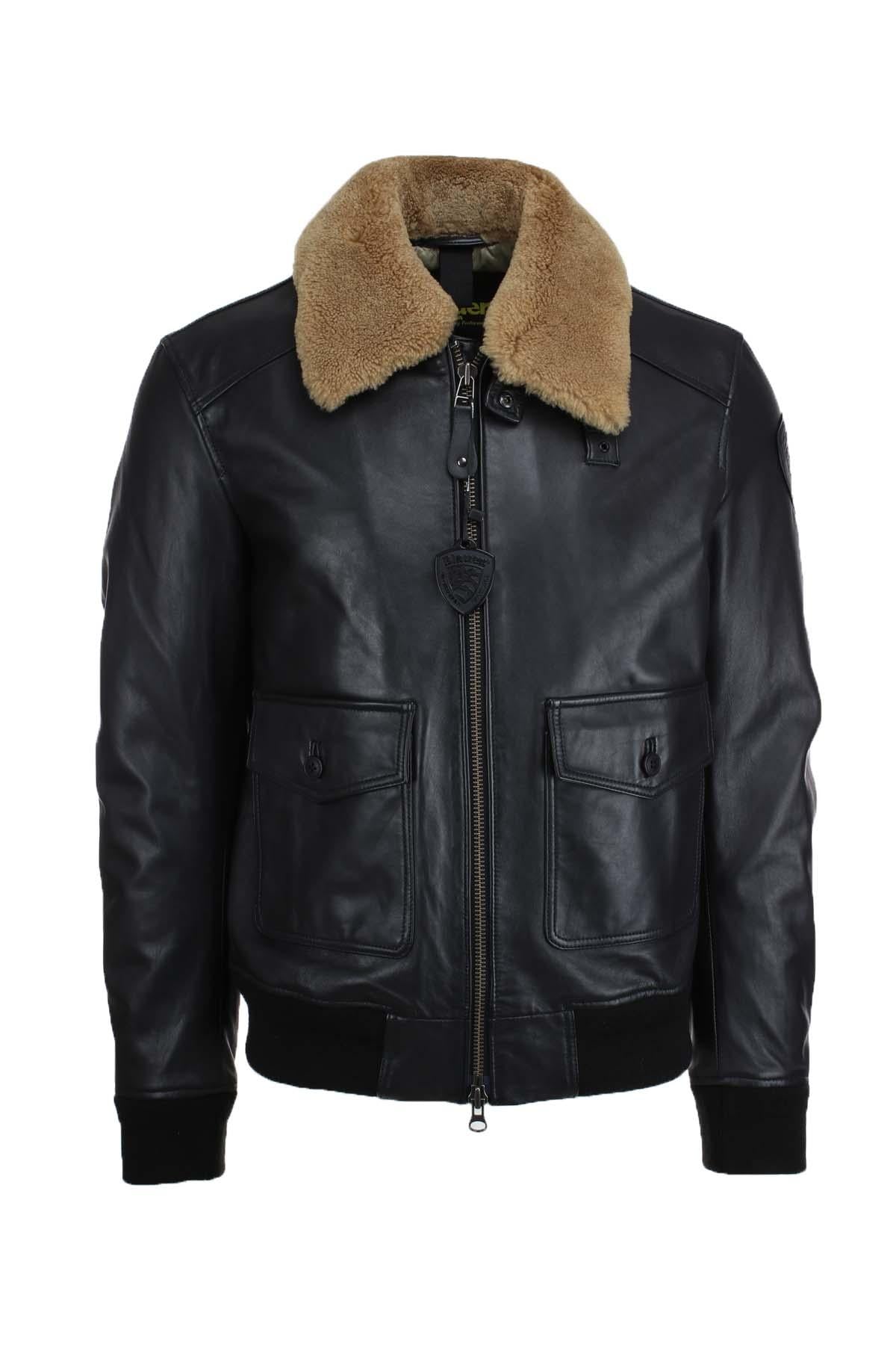 Giubbotto bomber in pelle imbottito CHEITON 
