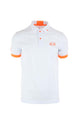 Polo mezza manica con dettagli e logo fluo