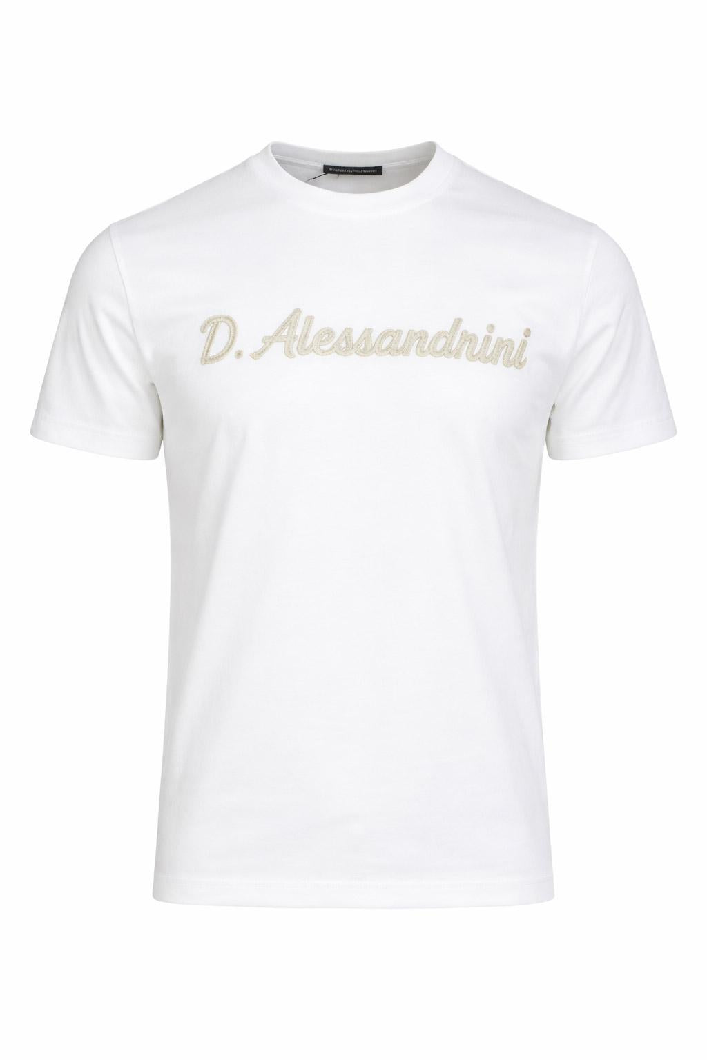 T-Shirt Uomo Logo Lettering Cotone Regular 