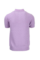 Polo in filo di cotone effetto 3D 