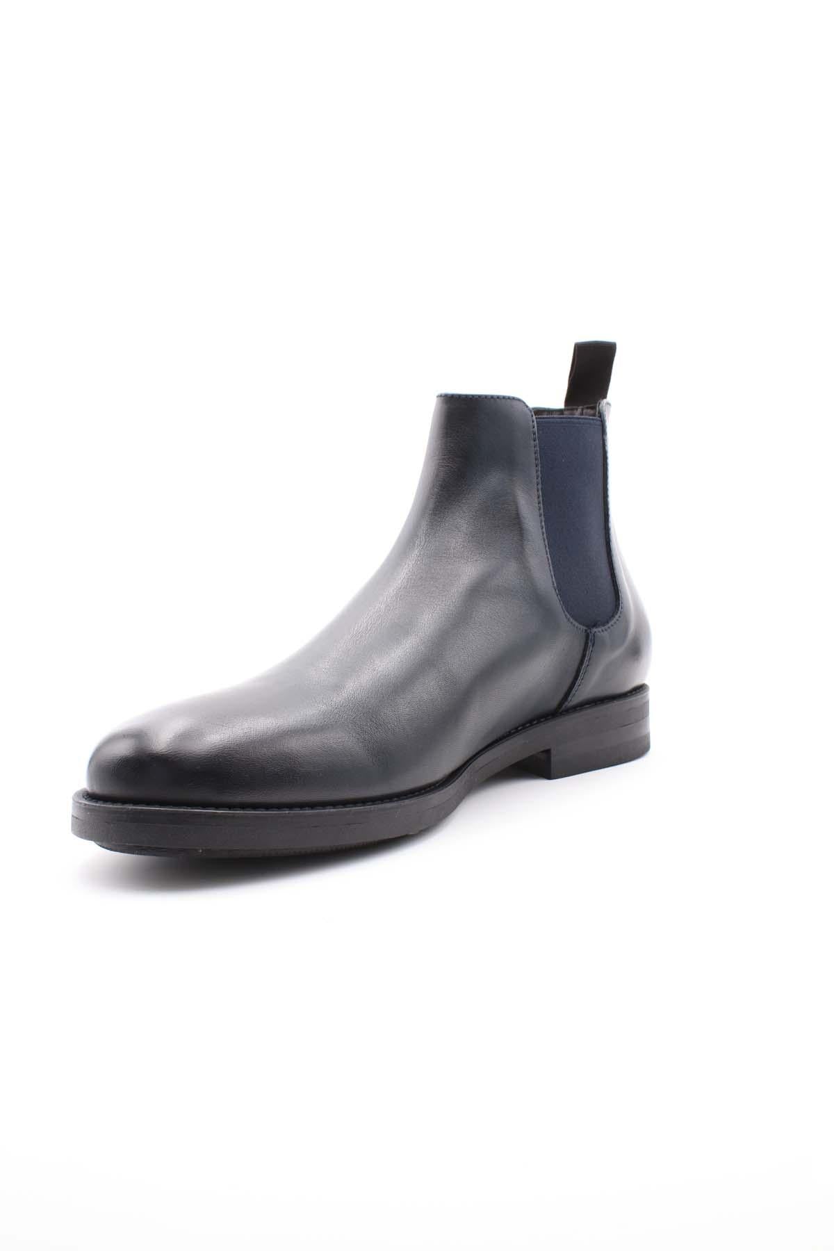 Polacchine Beatles liscie con suola in gomma 