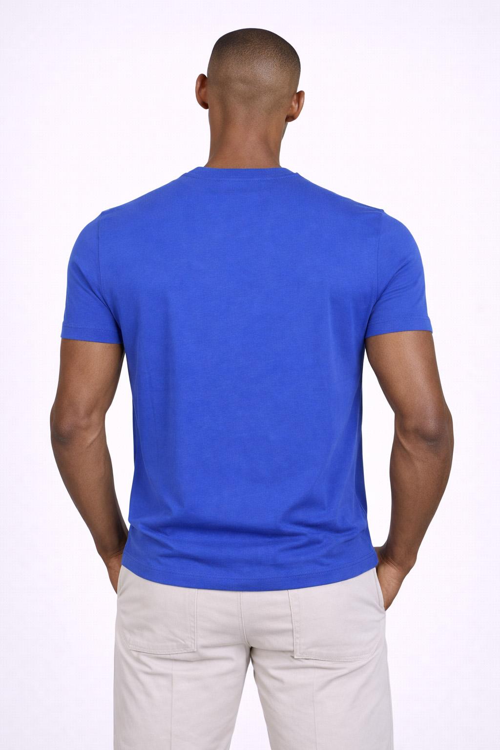T-Shirt Uomo Cotone con logo ricamato 