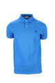 Polo mezza manica tinta unita con logo