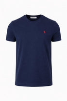 T-shirt uomo in cotone piquet con logo 