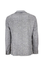 Giacca monopetto in tessuto stretch a quadri 