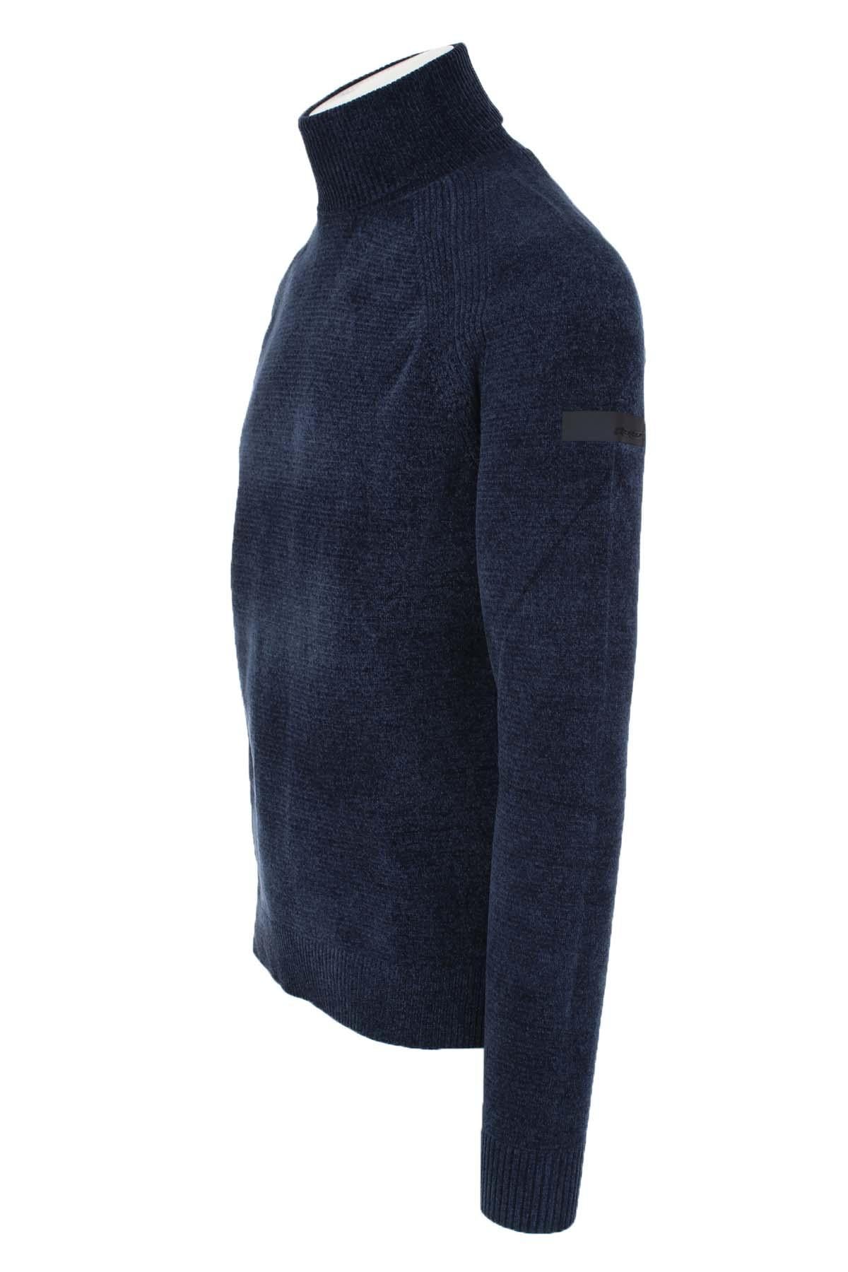 Dolcevita in ciniglia velvet turtleneck knit 
