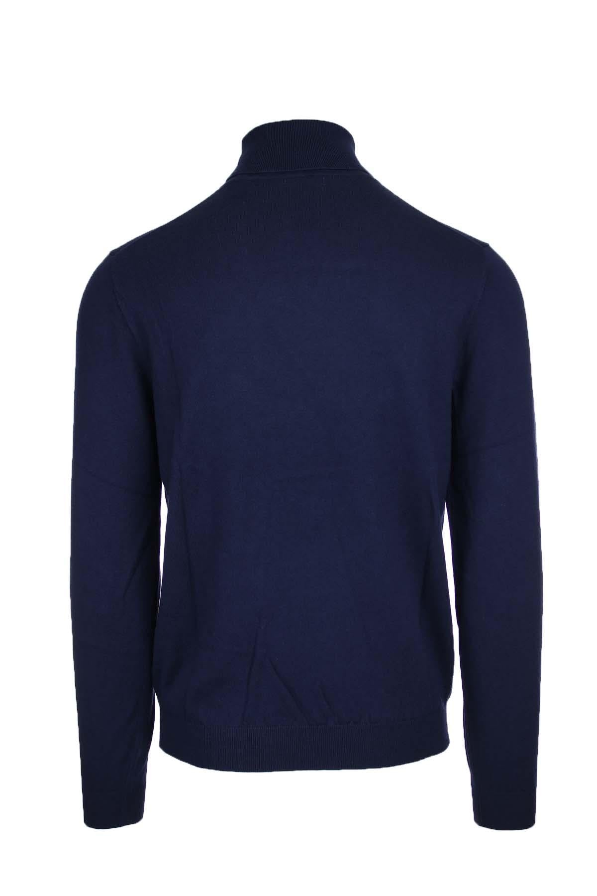 Maglia dolcevita in lana e cotone 