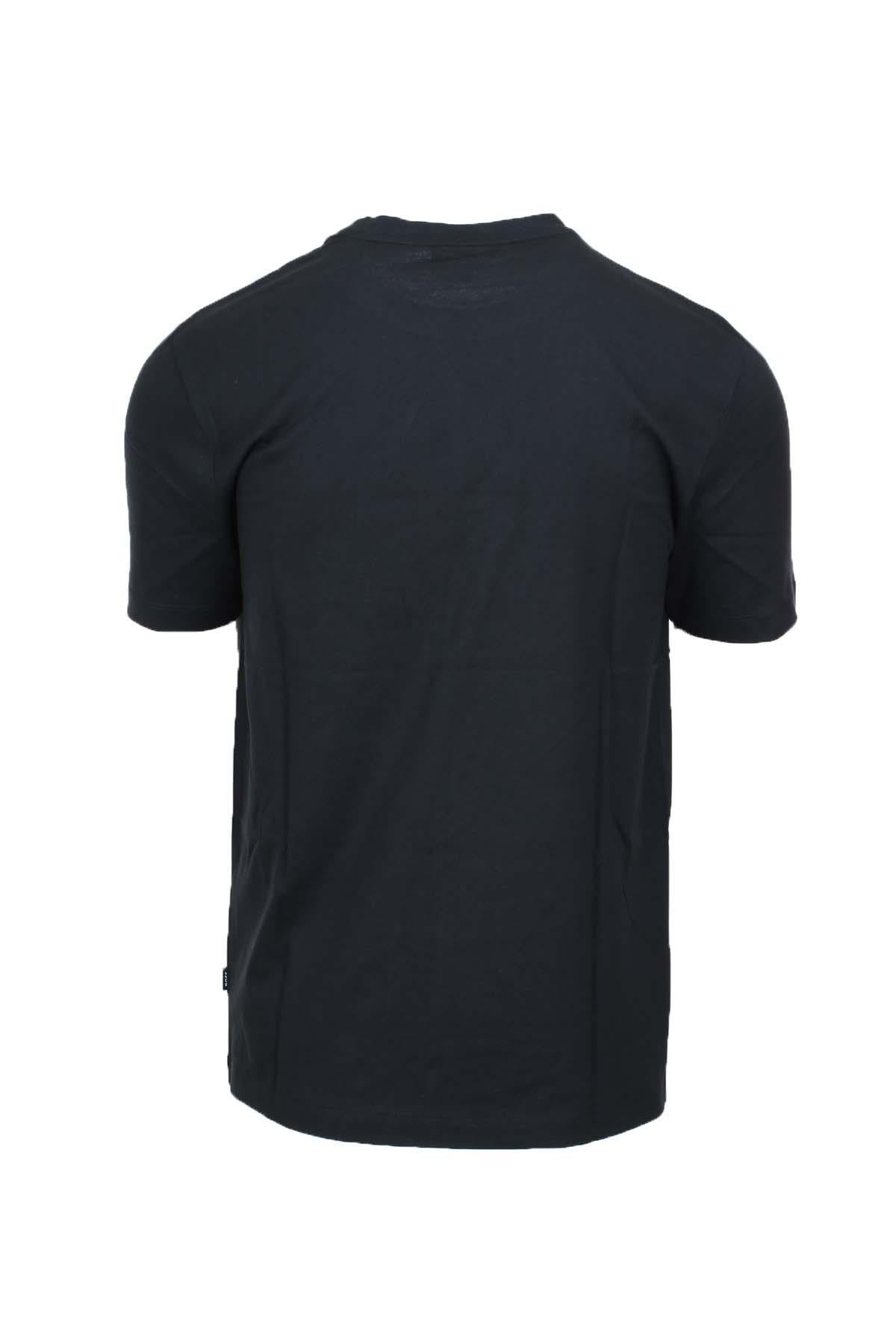 T-shirt mezza manica in cotone con maxi logo Boss 