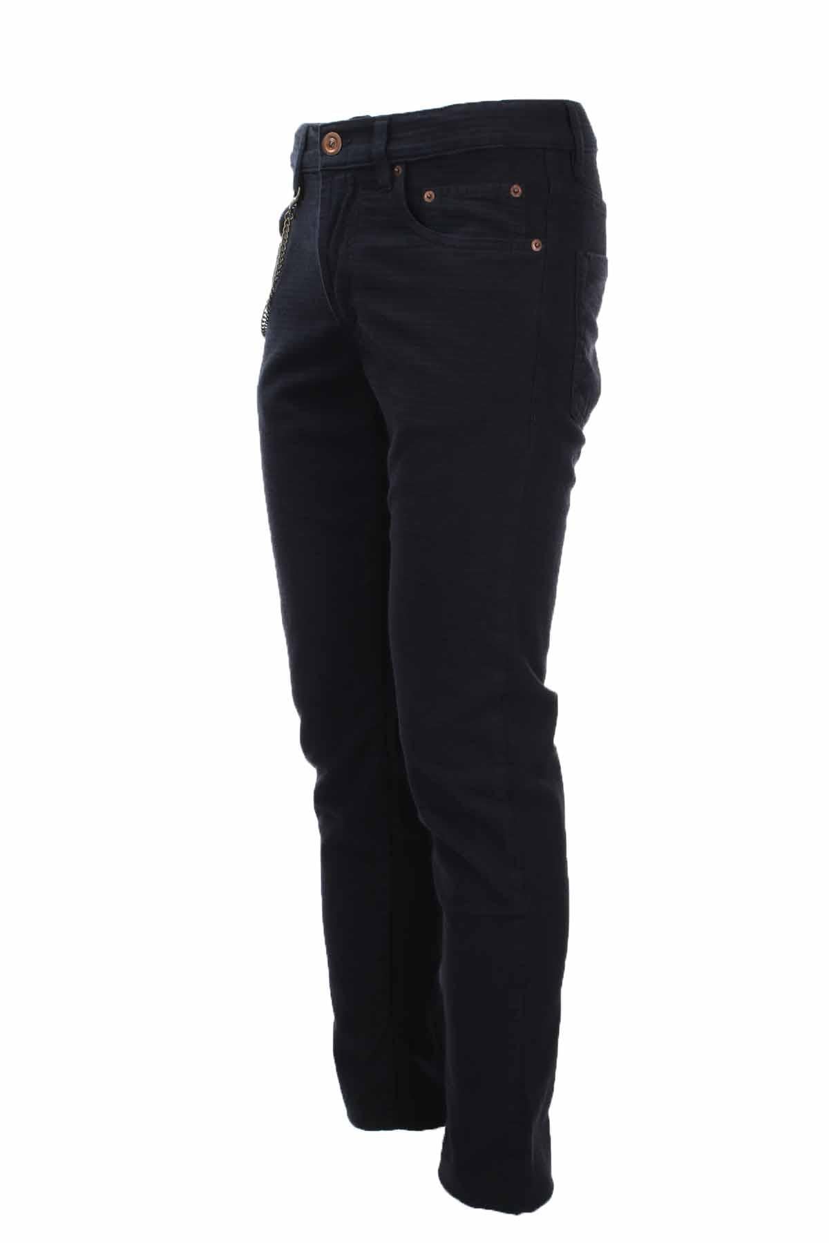 Pantalone 5 tasche in cotone armaturato 