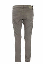 Pantalone 5 tasche in cotone con toppa 