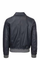 Giubbotto in pelle microforata 