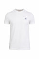 Men's pique cotton T-shirt with logo
