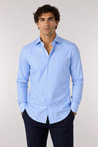 Camicia Uomo a Righe in Tessuto Active 