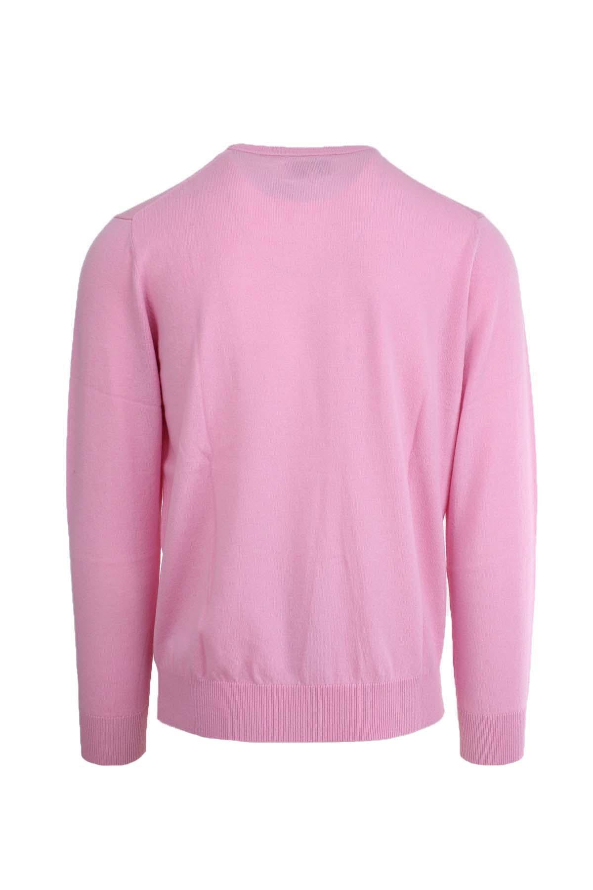 Maglia girocollo uomo in lana unito 