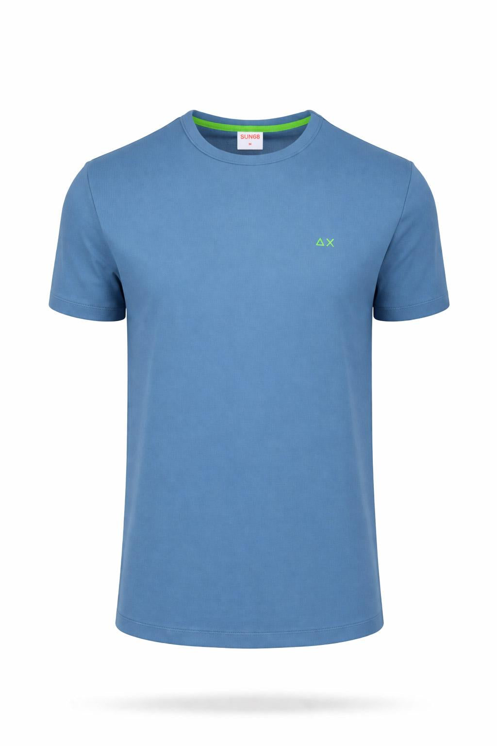Tshirt Uomo in Piqué Stretch con Logo 